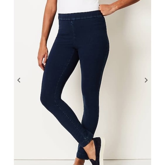 J. Jill Pants - J JILL Indigo Knit slim fit jeggings - Small - NEW